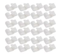 ROMISBABA 80pcs White Plastic Cage Door Latches Universal Detachable Connector Clips for Rabbit Quail Cages, Wardrobe Buckle Locks, Playpen Fasteners for Outdoor Pens and Storage Cabinets