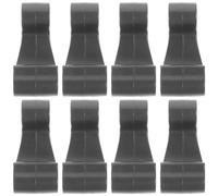 ROMISBABA 8Pcs Black Kayak J Hooks Plastic Bungee Cord Lashing Clips Kayak Paddle Holder Boat Hook Accessories for Water Sports and Camping