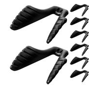 ROMISBABA 8pcs Black Rubber Nose Pads for Glasses Anti-Slip Nose Bridge Cushions Eyeglass Replacement Pads for Sports Sunglasses Comfort and Grip