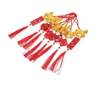 ROMISBABA 8pcs Chinese Year Hanging Ornaments for Bonsai and Indoor Outdoor Decoration Horse Themed Symbolic Pendants Representing Blessings Success and Fortune