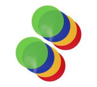 ROMISBABA 8PCS Flat Disc Spot Markers Non Slip Agility Training Cones for Soccer Basketball Football Sports with UV Treated Colors and High Precision Placement