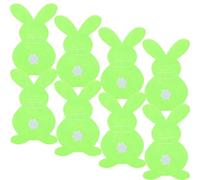 ROMISBABA 8pcs Rabbit Shape Cutlery Bag Tableware Utensil Holder 6.29x3.93x0.08in Non-woven Fabric Lovely Cute Design Silverware Holder for Easter Party