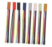 ROMISBABA 8Pcs Reusable Ribbon Bookmarks for Readers Multi-Color Leatherette Page Markers for Books Bible Tabs Book Markers for Men Students and Writers