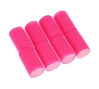 ROMISBABA 8pcs Self-adhesive Sponge Hair Rollers for Women, Soft Pink Curlers for Long Hair Styling, Heatless Hairdressing Curlers for Effortless Waves and Fringe Styling