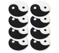 ROMISBABA 8PCS Silicone Tennis Racket Shock Absorbers Tai Chi Design Small Vibration Dampeners for Tennis Rackets Practical Dampeners Set