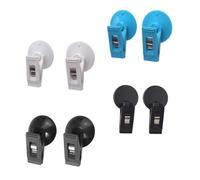 ROMISBABA 8pcs Suction Cup Car Clips with Adhesive and Suction Design Durable Vehicle Card and Ticket Holders Multi Color Clamps for Receipts Photos and Access Cards