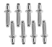 ROMISBABA 8pcs Tungsten Steel Replacement Hiking Pole Tips Slip Walking Stick Ferrules for Terrain Cane Foot Accessories Easy to Install