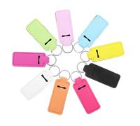 ROMISBABA 9pcs Lipstick Holding Covers Made of Sturdy Chloroprene Rubber, Practical Protective Shells for Standard Size Lip Balm and Lip Cream, for Carrying in Small Bags When Random Color