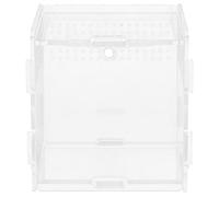ROMISBABA Acrylic Terrarium Container for Reptiles and Small Pets with Breathable Holes and High Surface Gloss, Reptile Storage Box Suitable for Gecko and Bearded Dragon Breeding
