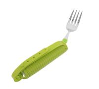 ROMISBABA Adaptive Eating Fork for Elderly and Disabled with Silicone Handle, Lightweight and Easy to Clean, for Hospital Rehabilitation and Senior Feeding Assistance