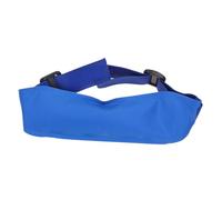 ROMISBABA Adjustable Cooling Gel Ice Headband Reusable Summer Cold Compress with Cloth PVC Strap Colorful Design for Heat Relief and Outdoor Sports Blue