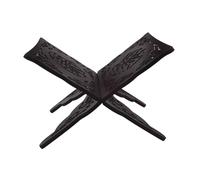ROMISBABA Adjustable Foldable Wooden Quran Prayer Book Holder with Precision Engraving Sturdy Reading Stand for Bible and Holy Texts Anti-Glare Desktop Organizer Rack for Home and Temple