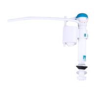 ROMISBABA Adjustable Push Button Toilet Inlet Valve with Retractable Abs Fitting Above Water Float Adjustment for Bathroom Toilet Replacement Parts