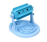 ROMISBABA Adjustable Roller Food Leakage Slow Eating Feeder for Dogs and Cats Blue Abs Pet Feeding Tool Controls Eating Speed Enhances Play and Exercise
