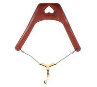 ROMISBABA Adjustable Saxophone Double-shoulder Strap with Reinforced Stitching and Soft Pu Material for Comfortable Practice on Stage Performance, Brown Hollow out Heart Design