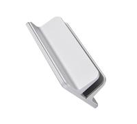 ROMISBABA Adjustable Vertical Laptop Stand Holder for Notebook and Book Storage Sturdy Silver Computer Organizer for Desk Tidy Workspace