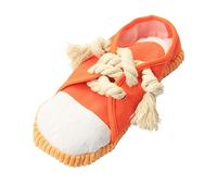 ROMISBABA Adorable Orange Pet Slipper Creative Chewing Plaything for Dogs Cartoon Sound Making Educational Molar Reduces Boredom Destructive Behavior