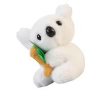 ROMISBABA Adorable Plush Koala Keychain Bag Charm Soft Stuffed Doll Pendant with Realistic Design and Vivid Colors Gift for Friends and Family White Leaf Koala Ornament