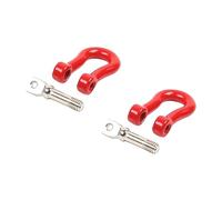 ROMISBABA Alloy Tow Hook Ring Adjustable U Shaped Towing Hooks for Car Truck Decoration Racing Style Red Trailer Accessories Easy Install Heavy Duty Fiesta Car Use