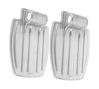 ROMISBABA Alloy Wheelchair Foot Pedal Large Anti-Slip Footrest for Elderly Mobility Scooters and Hand-Push Wheelchairs Stable Support for Lower Limb Movement Disorders Home Use Replacement