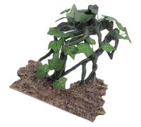 ROMISBABA Artificial Resin Branch for Reptile Tanks Climbing Decor with Suction Cup for Lizards Snakes Space Saving Fake Branch for Terrarium Enclosures Natural Hiding Spot and Activity