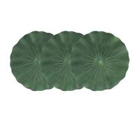 ROMISBABA Artificial Simulation Eva for 3pcs Fish Lotus Floating Leaves and Decor, Realistic Green Foliage Decoration Tank Pool for DIY and Party
