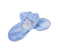 ROMISBABA Ballet Shoes Satin Dance Flats with Nonslip Sole for Enhanced Movement Precision Soft Ballet Practice Slippers for Women and Training Stability and Breathability Sky Blue