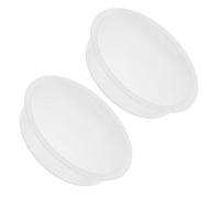 ROMISBABA Bird Feeders Water Bowls with Secure Mounting Options 2pcs round Light-colored Made of Sturdy Pp Material and Easy to Clean Design for Outdoor Hummingbird and Bird Feeding Stations