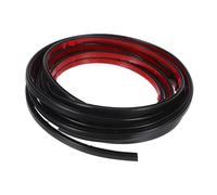 ROMISBABA Black Self-Adhesive Door Weather Strip Rubber Seal for Interior Exterior Doors and Windows Soft Flexible Soundproof Draft Excluder Tape Blocks Cold Hot Air Dust Easy Installation