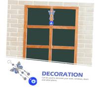 ROMISBABA Blue Evil Eye Pendant Wall Hanging Decoration Butterfly Style Home Crafts Ornament for Indoor Wall Window Door Car Safe Material Charm Adorn