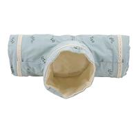 ROMISBABA Blue Hamster Tunnel for Small Pets Made of Polyester and Cotton, Encourages Crawling and Easy to Store, Summer Exploration Tube for Hamsters and Guinea Pigs