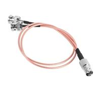 ROMISBABA Bnc Female to Male Coaxial Cable Extender, High Frequency Dual Shielded Pure Copper Silver-plated Antenna Wire for Handheld Radio and Cctv Systems