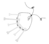 ROMISBABA Bone Necklace Plastic Pendant Choker Lightweight Halloween Unique Creative Design for Halloween Costume and Party Accessories