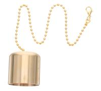 ROMISBABA Brass Candle Snuffer with Chain Vintage Flame Extinguisher Cap for Oil Lamps and Candles Safe Wax Protection Classic Decor Accessory