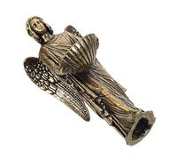 ROMISBABA Brass Praying Angel Figurine with Guardian Wings Symbol of Protection and Hope Artistic Angel Statue for First Communion and Living Rooms Decoration