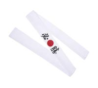ROMISBABA Breathable Japanese Cotton Headband Reusable Chef and Karate Hair Strap for Sports Yoga Running and Cycling Comfortable Non-fading White Band for Men and Women