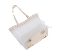 ROMISBABA Breathable See-Through Mesh Cat Carrier Tote Bag Lightweight Pet Travel Carrier for Cats Portable Mesh Tote for Short Trips and Outdoor Adventures 35x32x18cm