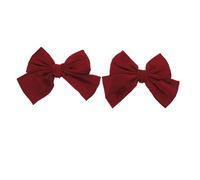 ROMISBABA Bridal Shoe Clips Bow Shoe Buckle Vintage Style Fabric Decorative for Bride High Heel Pumps Wedding Accessories Elegant Clip-On Embellishments