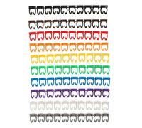 ROMISBABA Cable Labels 100Pcs Numbered Clip-On Tubes Wire Identifier 4Mm Size for Office Home Network Cable Labelling