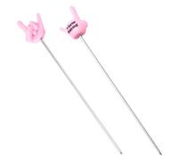 ROMISBABA Cake Tester Needles with Anti-Slip Grip 2pcs Easy to Use Stainless Steel Cake Test Pin Tool for Baking and DIY Bread and Muffin Baking Accessory for Lovers