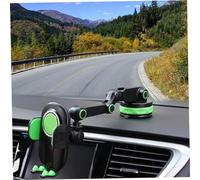 ROMISBABA Car Mobile Phone Holder Green Multi Functional Auto Navigator Stand Dashboard and Desktop Mount for Hands Use in Vehicle and Home Office