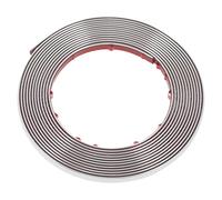 ROMISBABA Car Window Trim Strip Pvc Self-adhesive Silver Decorative Strip for Car Interior and Exterior Easy Installation and Stylish Shiny Effect