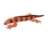 ROMISBABA Cat Crinkle Noise Making Small Lizard Shape with Catnip, Interactive Plush Pet for Indoor Kitten Entertainment and Chewing, Orange Spotted Simulation Lizard