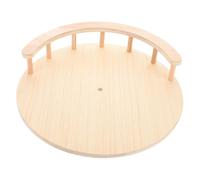 ROMISBABA Cat Tree Step Detachable Cat Board Perch Wooden round Khaki with Pre-drilled Holes and Kittens DIY Parts for Bedroom and Wall Kits