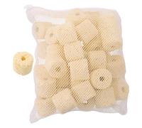 ROMISBABA Ceramic Biological Filter Media Rings Improving Water Clarity 1 Bag for 500g Beige Porous Bio Media Fits Easily Aquarium and Marine Fish Tank