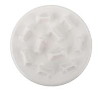 ROMISBABA Ceramic Cat Slow Feeder Bowl Non-slip White Bone Design Pet Food Slow Feeder Suitable for Cats and Dogs Feeding Anti-choke