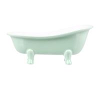 ROMISBABA Ceramic Hamster Bath Tub Natural Cooling and Easy to Clean Features, Light Green Small Pet Bath Suitable for Pet Cage and Comfortable Bathing