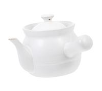 ROMISBABA Ceramic Medicine Cooking Pot Multi-Purpose Stew Cooker with Anti-Scald Handles for Herbal Tea Soup and Traditional Chinese Medicine Boiling Suitable for Gas Stove Up to Herbs