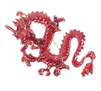 ROMISBABA Chinese Style Dragon Brooch Pin Metal Clothing Dragon Pin Easy to Put on Comfortable to Wear Party Brooch for Family Party Or Birthday