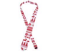 ROMISBABA Christmas Men's Printed Cloth Necktie Lightweight Festive Tie with Fine Details No Burrs for Travel Carry Or